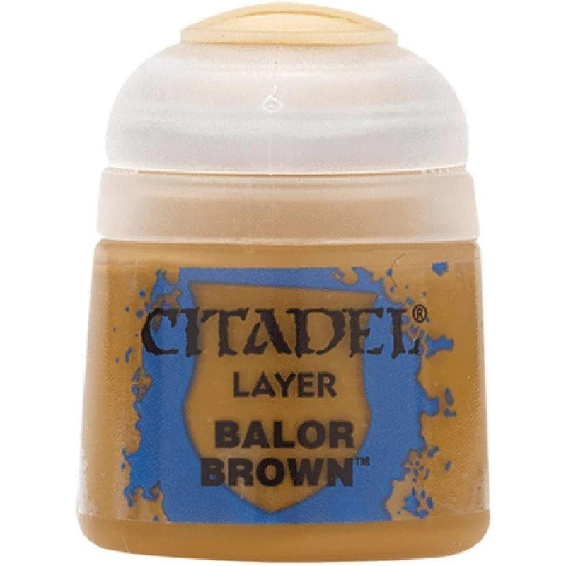 Image of Citadel Games Workshop Colour Layer: Balor Brown (12ml) Paint Multi