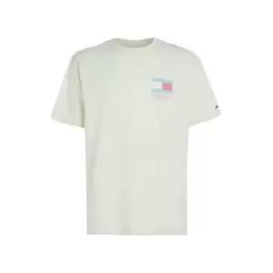 Image of Tommy Jeans Tjm Rlx Pop Flag Tee - Green