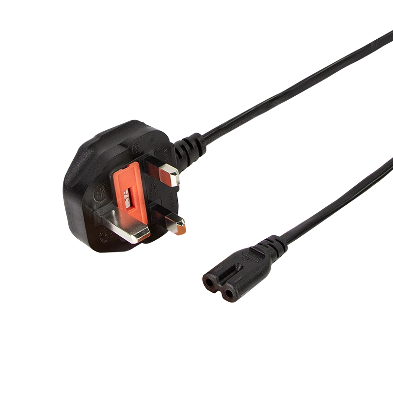 Image of LogiLink Power cable. BS 1363 (UK) to IEC C7. black. 1.8 m