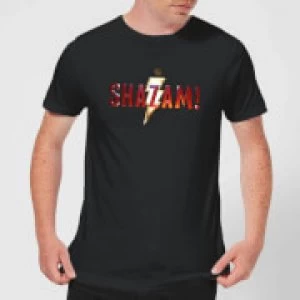 Image of Shazam Logo Mens T-Shirt - Black - M