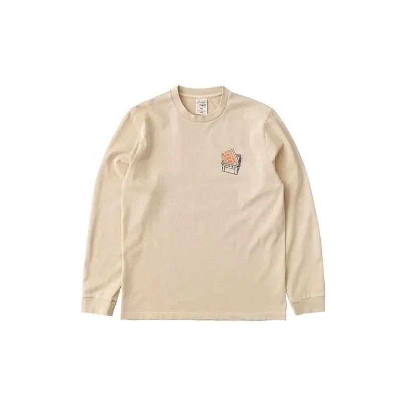 Image of Nudie Jeans Long sleeve T-Shirt Nudie Jeans Rudie Dance Dance Dance Beige Unisex S