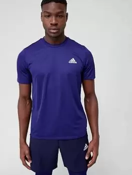 Image of adidas Performance AEROREADY Designed For Movement T-Shirt - Navy, Size 2XL, Men