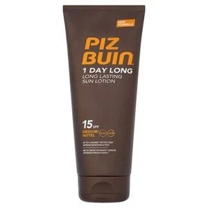 Image of Piz Buin 1 Day Long Lasting Sun Lotion SPF15 Medium 200ml