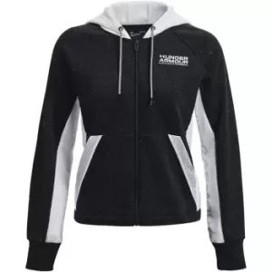 Image of Under Armour Armour Rival Fleece Full Zip Hoodie Womens - Black