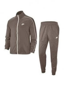 Image of Nike Sportswear Woven Tracksuit - Grey, Size L, Men