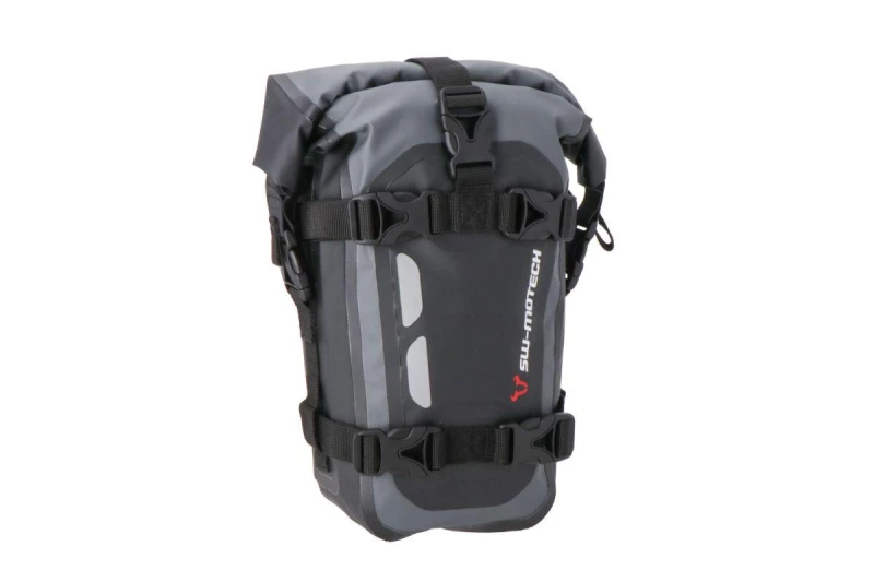 Image of BC.WPB.00.010.20000 - SW Motech Drybag 80 Tail Bag For Ducati 1098 2007-2008 - Black/Grey Black/Gray BC.WPB.00.010.20000
