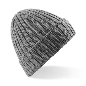 Image of Beechfield Unisex Winter Chunky Ribbed Beanie Hat (One Size) (Heather)