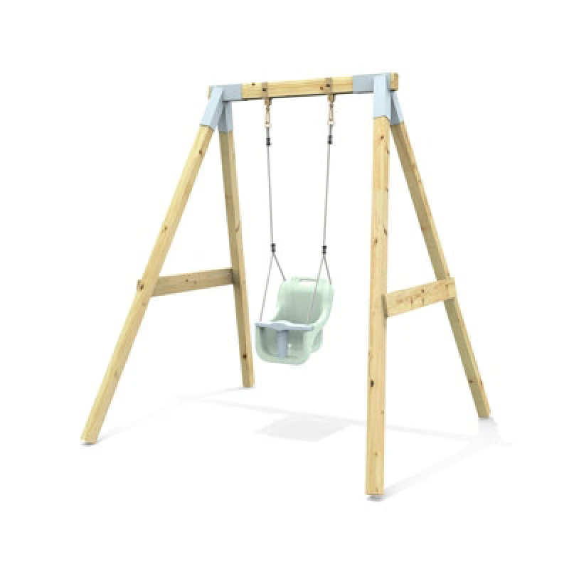 Image of Rebo Premium Single Garden Swing For Kids - Baby Mint Green