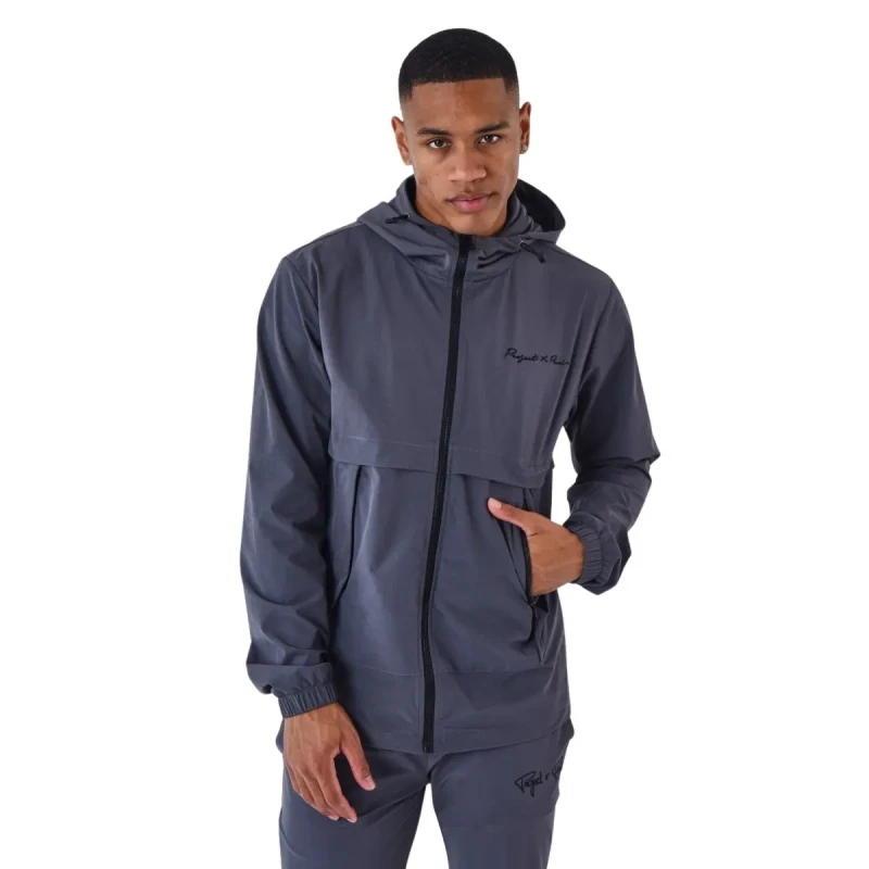 Image of Project X Paris Hooded techwear jacket Project X Paris Gris Male L