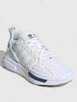 Image of adidas Originals ZX 2K Flux Junior Trainers - White, Size 3