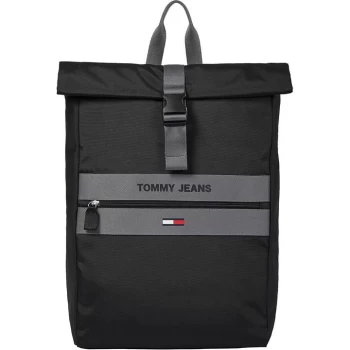 Image of Tommy Jeans Tommy Jeans Essential Rolltop Backpack Mens - Black BDS
