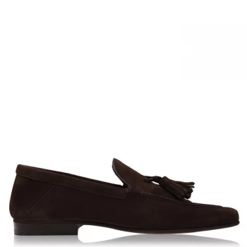 Image of Reiss Larch Slip On Tassel Loafer - Dark Brown