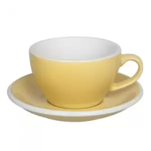 Image of Cappuccino cup with a saucer Loveramics Egg Butter, 200ml