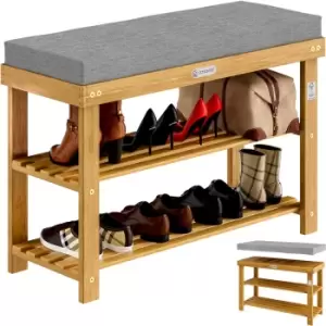 Image of Shoe Rack FSC -Certified Acacia Wood 90x30x48cm