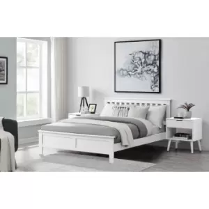 Image of Azure Modern White Solid Pine Double Bed