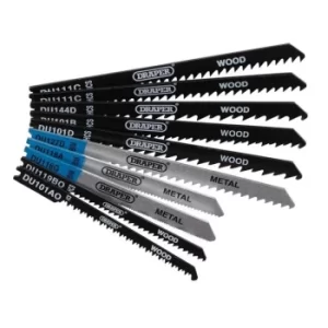 Image of Draper Assorted BIM and HCS Jigsaw Blade Set for Wood and Metal (10 Piece)