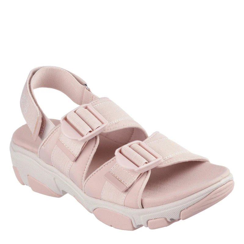 Image of Skechers Womens Flat Sandals Blush female 2 (35)