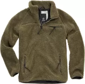 Image of Brandit Teddyfleece Pullover, green, Size 2XL, green, Size 2XL
