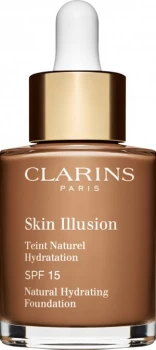 Image of Clarins Skin Illusion Natural Hydrating Foundation SPF15 30ml 115 - Cognac
