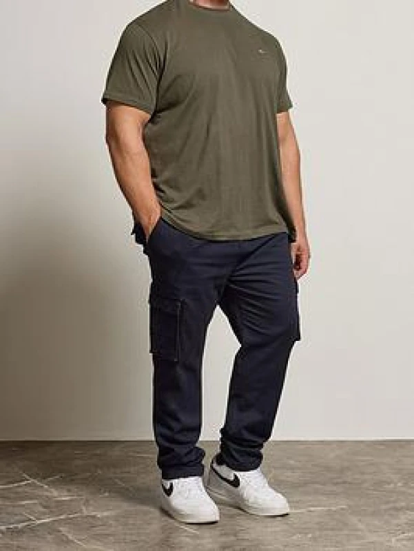 Image of BadRhino BadRhino Men Stretch Cargo Trousers in Dark Navy Size: 46R Dark Navy 46R Male 5059738088861