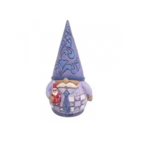 Image of Purple Gnome with Santa