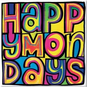 Image of Happy Mondays - Dayglo Logo Fridge Magnet