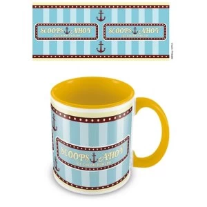 Image of Stranger Things - Scoops Ahoy (Yellow Coloured Inner) Mug