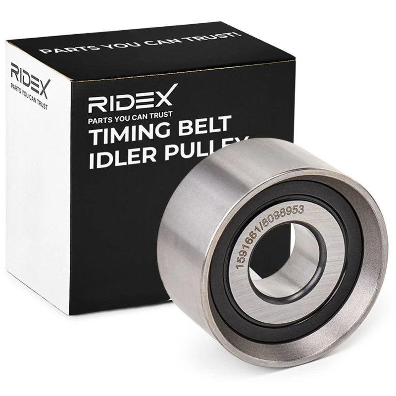 Image of RIDEX 313D0047 Deflection/Guide Pulley, timing belt Metal Deflection/Guide Pulley,timing belt (313)