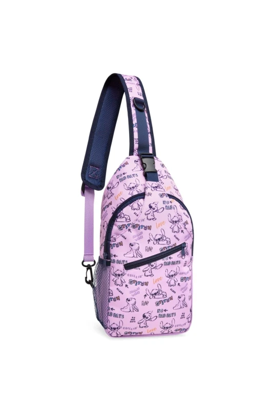Image of Disney Stitch Crossbody Backpack Lilac