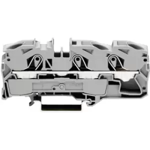 Image of WAGO 2016-1304 3 Conductor Ex e II Through Terminal Block Blue