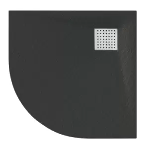 Image of Veloce Duo Quadrant Shower Tray 900X900mm - Black