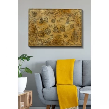 Image of Kanvas Tablo (70 x 100) - 4 Multicolor Decorative Canvas Painting