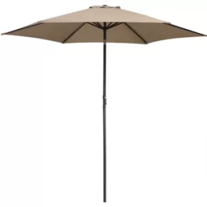 Image of Parasol Alu Ø300cm Garden Umbrella Market Crank Sun Shade Cantilever Water-repellent taupe (de)