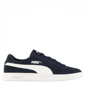 Image of Puma Smash V2 Suede Mens Trainers - Navy/White