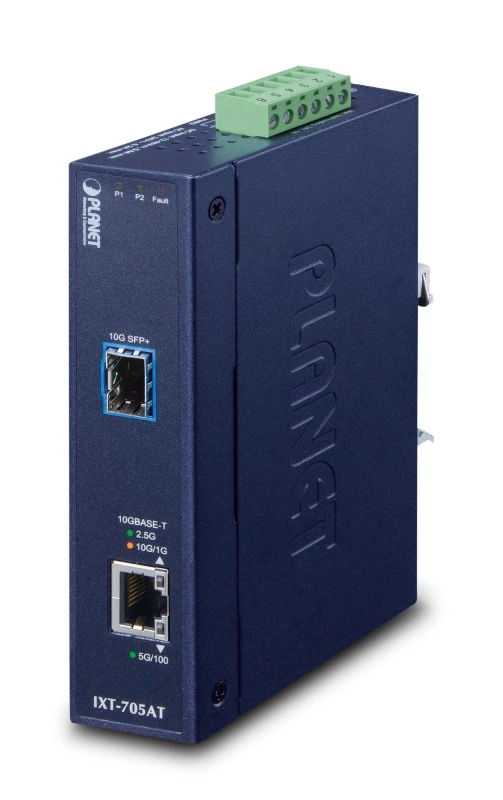 Image of PLANET IXT-705AT network media converter 20000 Mbps Blue