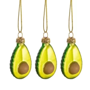 Image of Avocado Mini Bauble Set of 3
