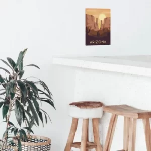 Image of Arizona Multicolor Decorative Metal Wall Accessory