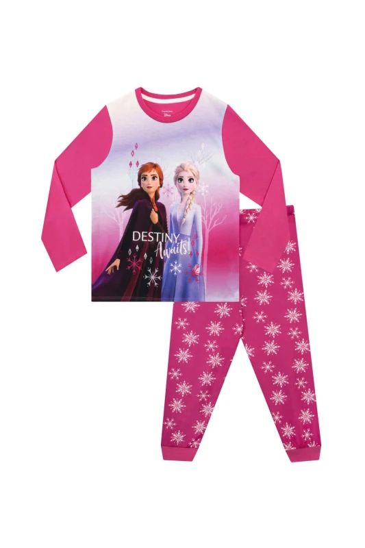 Image of Disney Frozen Elsa and Anna Pyjamas Pink female
