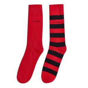 Image of Hugo Boss 2 Pack Socks Open Red