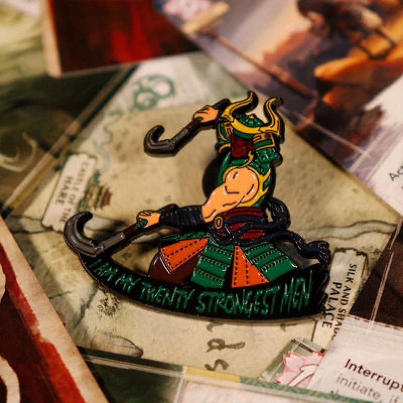 Image of Legend of the Five Rings Limited Edition Yoritomo Pin Badge Multi unisex