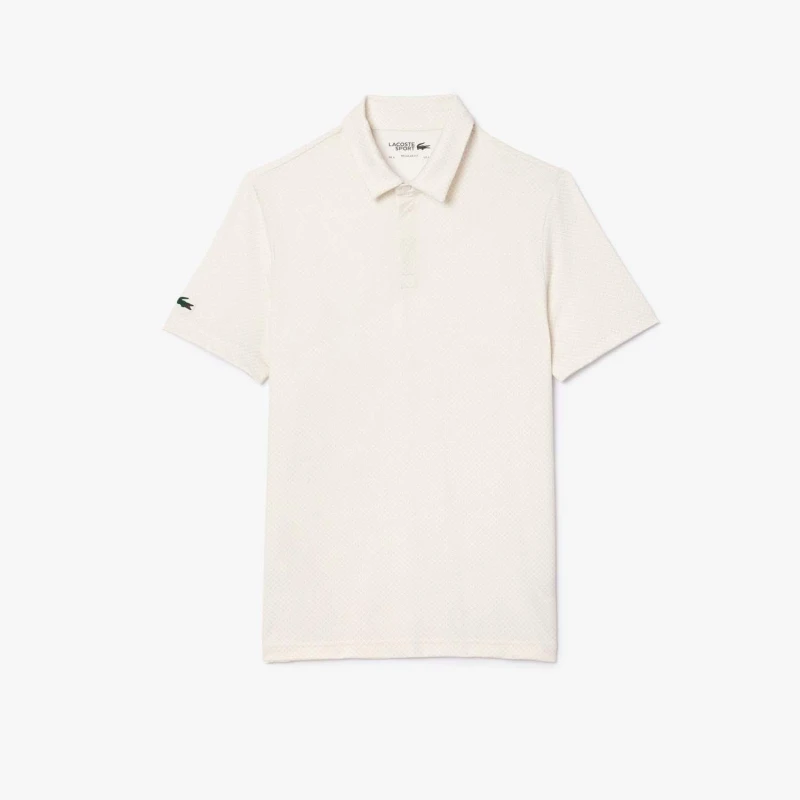 Image of Lacoste Regular-Fit UV Proect Golf Polo Shirt Cream male XS