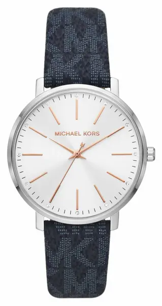 Image of Michael Kors MK7244 Pyper Womens MK print Fabric Watch