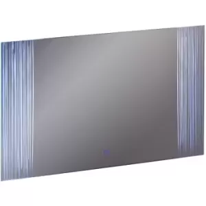 Image of FOREST - LED Illuminated 60 x 80cm Rectangular Wall Mirror with Demister and Dimmer - Silver / Frosted