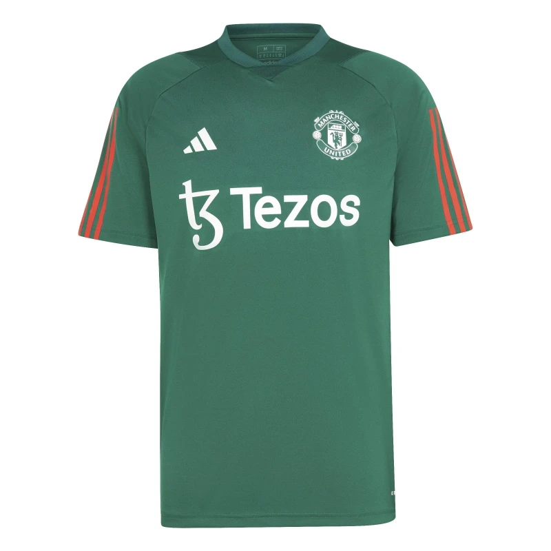 Image of adidas Manchester United Tiro 23 Training Jersey 2023 2024 Adults - Green Green M