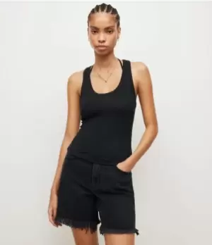 Image of AllSaints Womens Maki Tank, Black, Size: 14