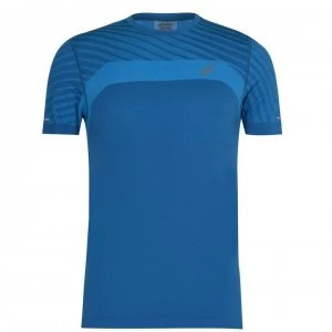 Image of Asics Seamless Short Sleeve T Shirt Mens - Sapphire Blue