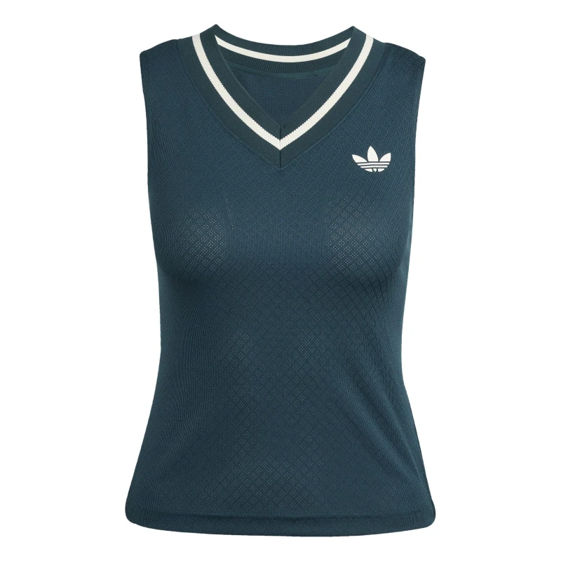 Image of adidas Wimbledon Pro Vest Womens Aurora Ivy female 8 (XS)