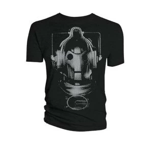 Image of Doctor Who - Cyberman Head Mens X-Large T-Shirt - Grey