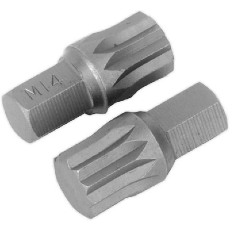 Image of Loops 2 PK M14 x 30mm Spline Bit Set - 10mm Hex Spanner Drive - For FORD Bell Housing Multi