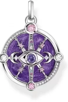 Image of Ladies Thomas Sabo Jewellery Cosmic Talismans Small Pendant With An Eye PE956-473-13